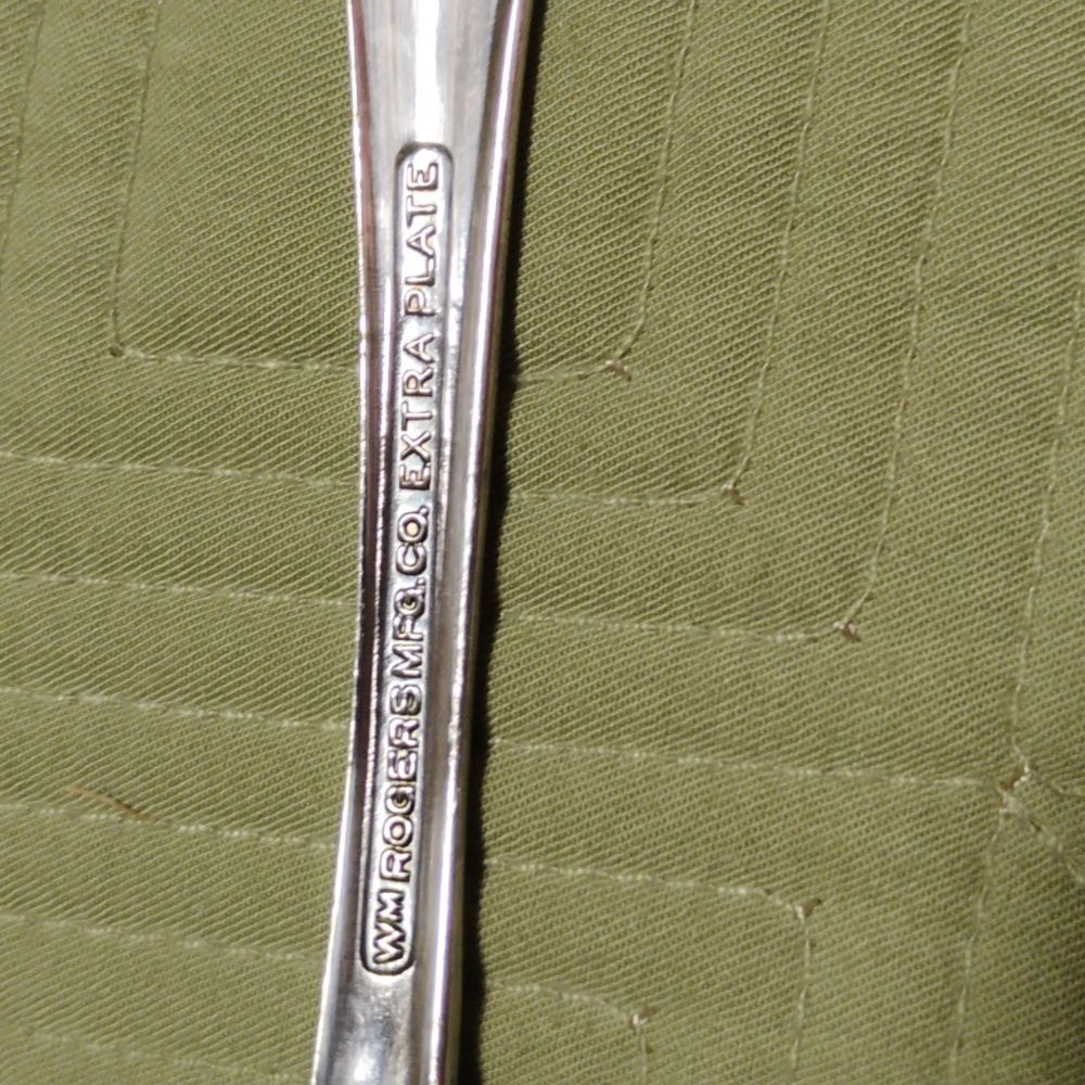 Silver plated carving set & salad set. - Picture 8 of 9